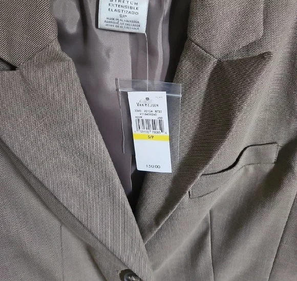 Tan Blazer and Pants Suit Set - Picture 2 of 5